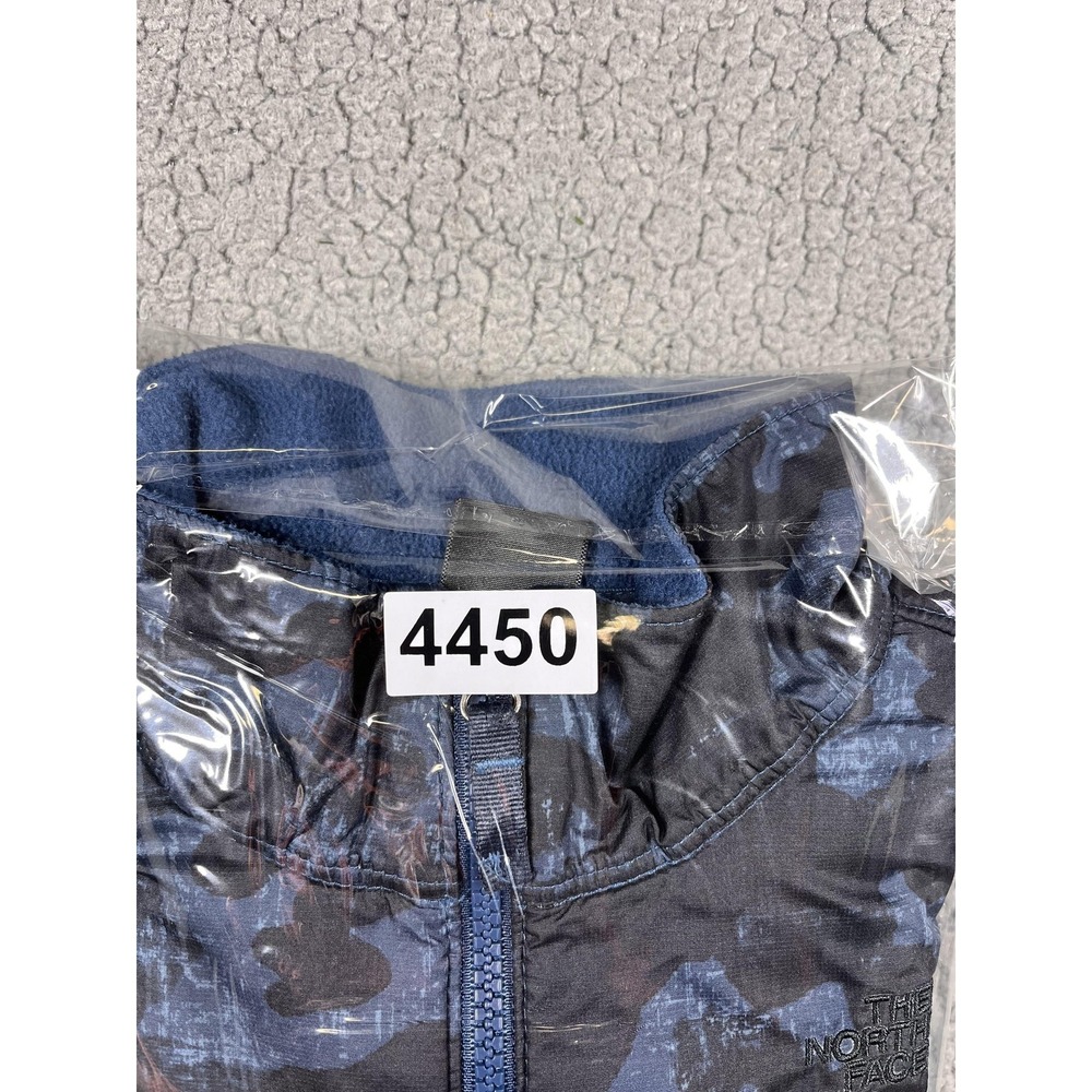 The North Face Jacket Boys Medium 10-12 Blue Camo 1/4 Zip Fleece Pullover - Picture 10 of 10